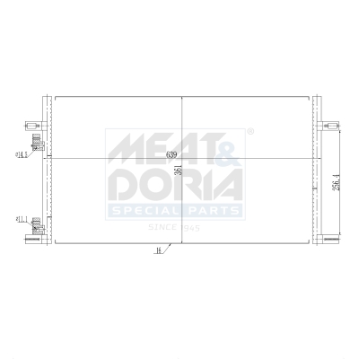 Condensatore, climatizzatore MEAT & DORIA 991244
