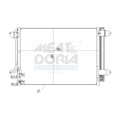 Condensatore, climatizzatore MEAT & DORIA 991253