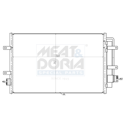 Condensatore, climatizzatore MEAT & DORIA 991254