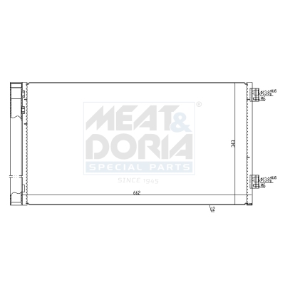 Condensatore, climatizzatore MEAT & DORIA 991258