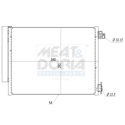 Condensatore, climatizzatore MEAT & DORIA 991264