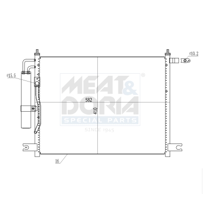 Condensatore, climatizzatore MEAT & DORIA 991270