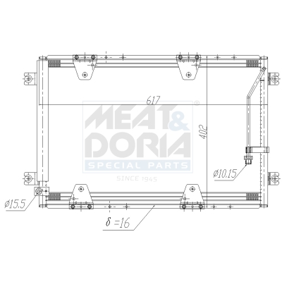 Condensatore, climatizzatore MEAT & DORIA 991277