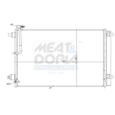 Condensatore, climatizzatore MEAT & DORIA 991281