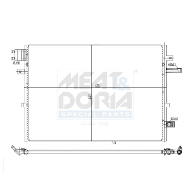 Condensatore, climatizzatore MEAT & DORIA 991286