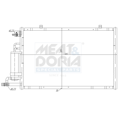 Condensatore, climatizzatore MEAT & DORIA 991290
