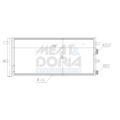 Condensatore, climatizzatore MEAT & DORIA 991291