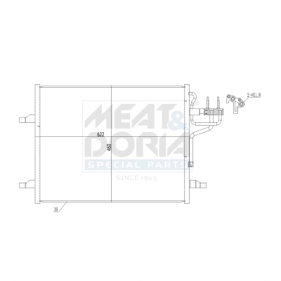 Condensatore, climatizzatore MEAT & DORIA 991292
