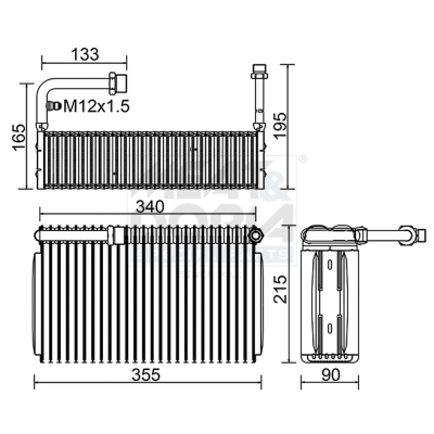 Evaporatore, climatizzatore MEAT & DORIA 997141