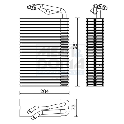 Evaporatore, climatizzatore MEAT & DORIA 997143