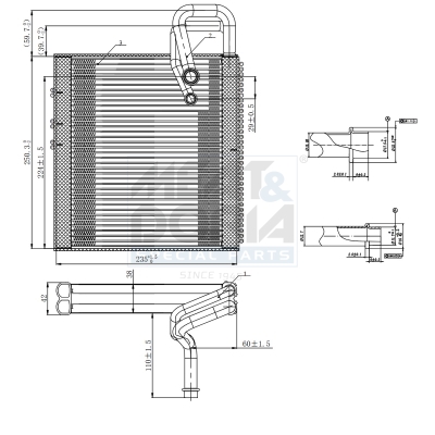 Evaporatore, climatizzatore MEAT & DORIA 997147