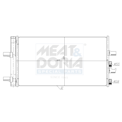 Condensatore, climatizzatore MEAT & DORIA 991299