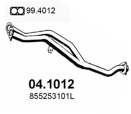 Tubo gas scarico ASSO 04.1012