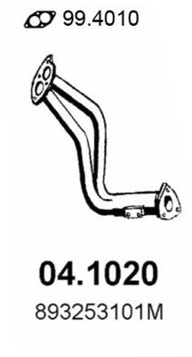 Tubo gas scarico ASSO 04.1020