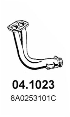 Tubo gas scarico ASSO 04.1023