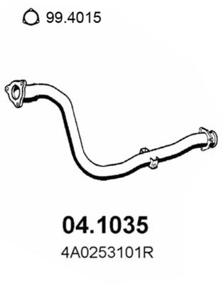 Tubo gas scarico ASSO 04.1035