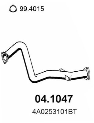 Tubo gas scarico ASSO 04.1047