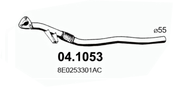 Tubo gas scarico ASSO 04.1053