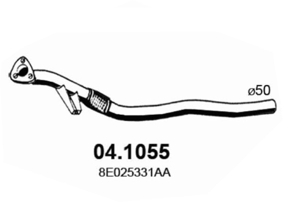 Tubo gas scarico ASSO 04.1055