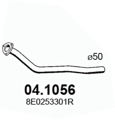 Tubo gas scarico ASSO 04.1056