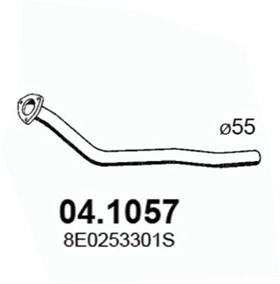 Tubo gas scarico ASSO 04.1057