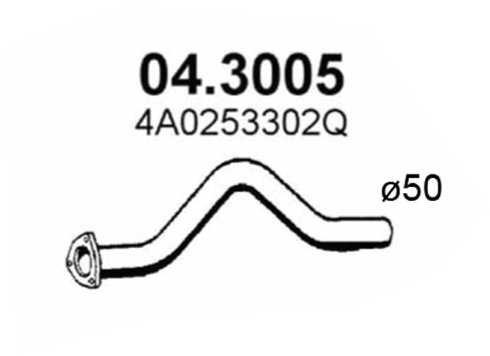 Tubo gas scarico ASSO 04.3005