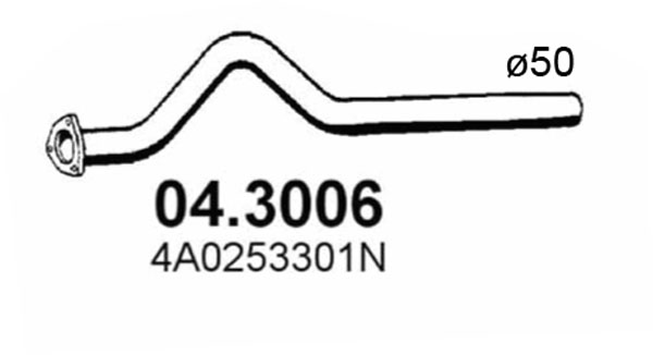 Tubo gas scarico ASSO 04.3006