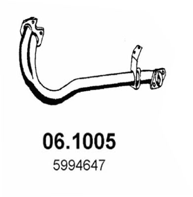 MARMITTA TUBO ANTERIORE PER Y10 TURBO 2/85
