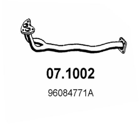 Tubo gas scarico ASSO 07.1002