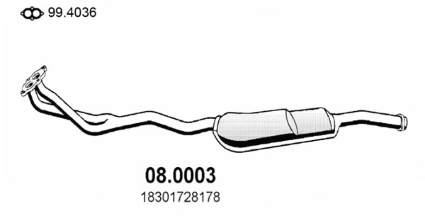 Catalizzatore ASSO 08.0003