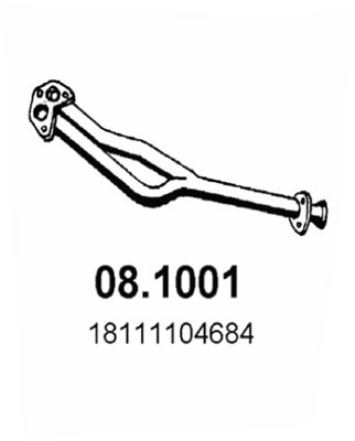 Tubo gas scarico ASSO 08.1001