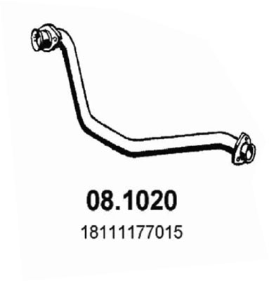 Tubo gas scarico ASSO 08.1020