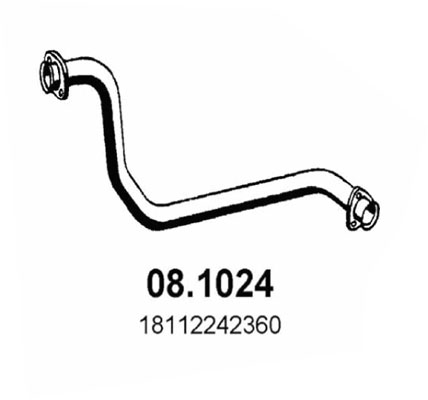 Tubo gas scarico ASSO 08.1024