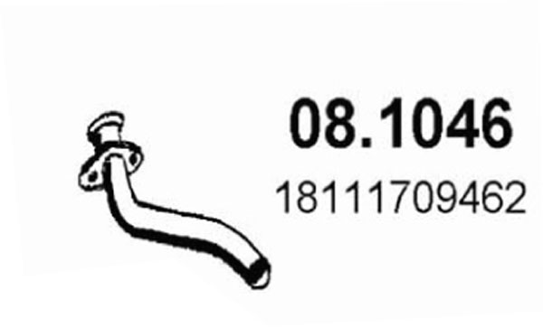 Tubo gas scarico ASSO 08.1046