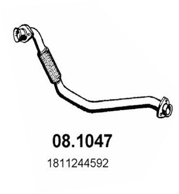 Tubo gas scarico ASSO 08.1047