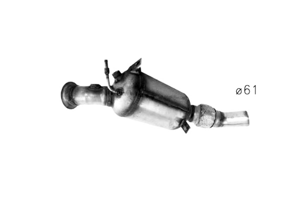 Filtro antiparticolato / particellare, impianto gas scarico ASSO 08.15007