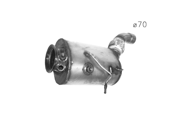 Filtro antiparticolato / particellare, impianto gas scarico ASSO 08.15009