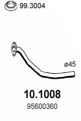 Tubo gas scarico ASSO 10.1008