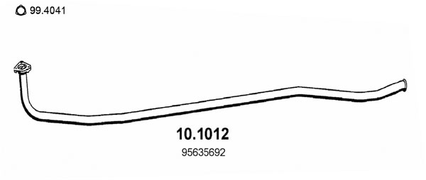 Tubo gas scarico ASSO 10.1012