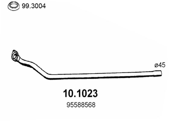 Tubo gas scarico ASSO 10.1023