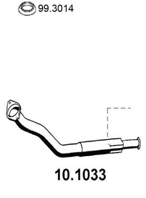 Tubo gas scarico ASSO 10.1033