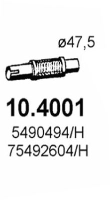 Tubo gas scarico ASSO 10.4001