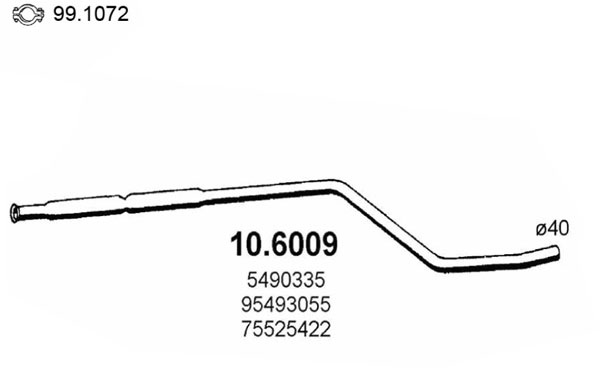 Silenziatore centrale ASSO 10.6009