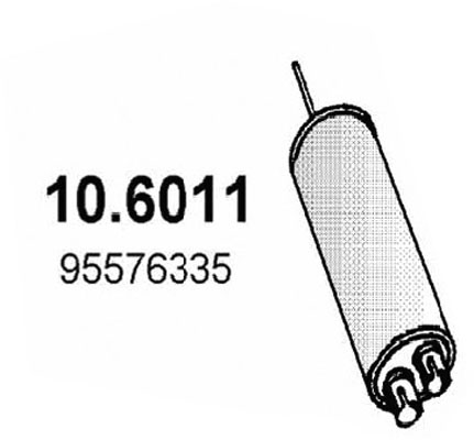 Silenziatore centrale ASSO 10.6011
