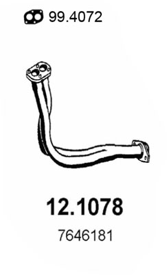 MARMITTA TUBO ANTERIORE PER FIAT TIPO 1.4-1.6 11/87