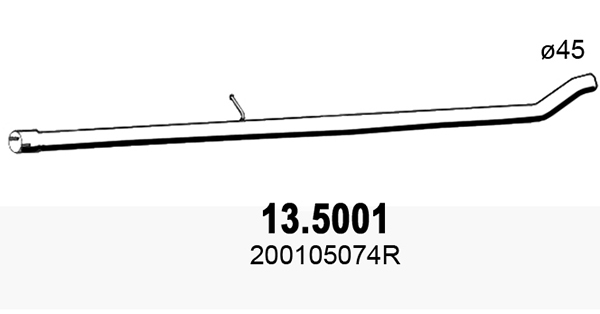 Tubo gas scarico ASSO 13.5001