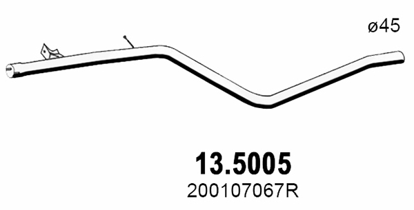 Tubo gas scarico ASSO 13.5005