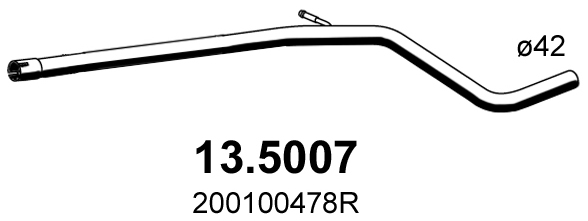 Tubo gas scarico ASSO 13.5007