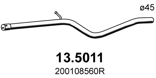 Tubo gas scarico ASSO 13.5011