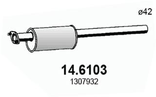 Silenziatore centrale ASSO 14.6103
